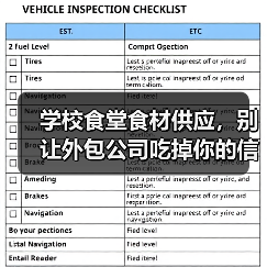 学校食堂食材供应，别让外包公司吃掉你的信誉