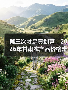 第三次才是真划算：2026年甘肃农产品价格走势