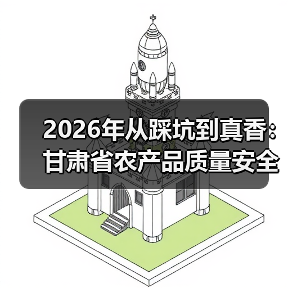 2026年从踩坑到真香：甘肃省农产品质量安全让我少亏了30万