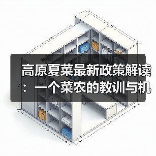 高原夏菜最新政策解读:一个菜农的教训与机会(图3) 高原夏菜最新政策解读:一个菜农的教训与机会(图3)