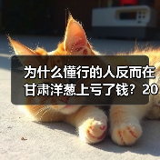 为什么懂行的人反而在甘肃洋葱上亏了钱？2026年行情真相