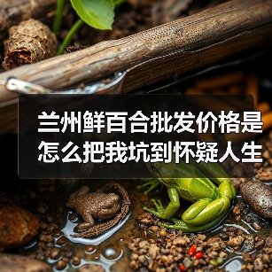 兰州鲜百合批发价格是怎么把我坑到怀疑人生的（图2）